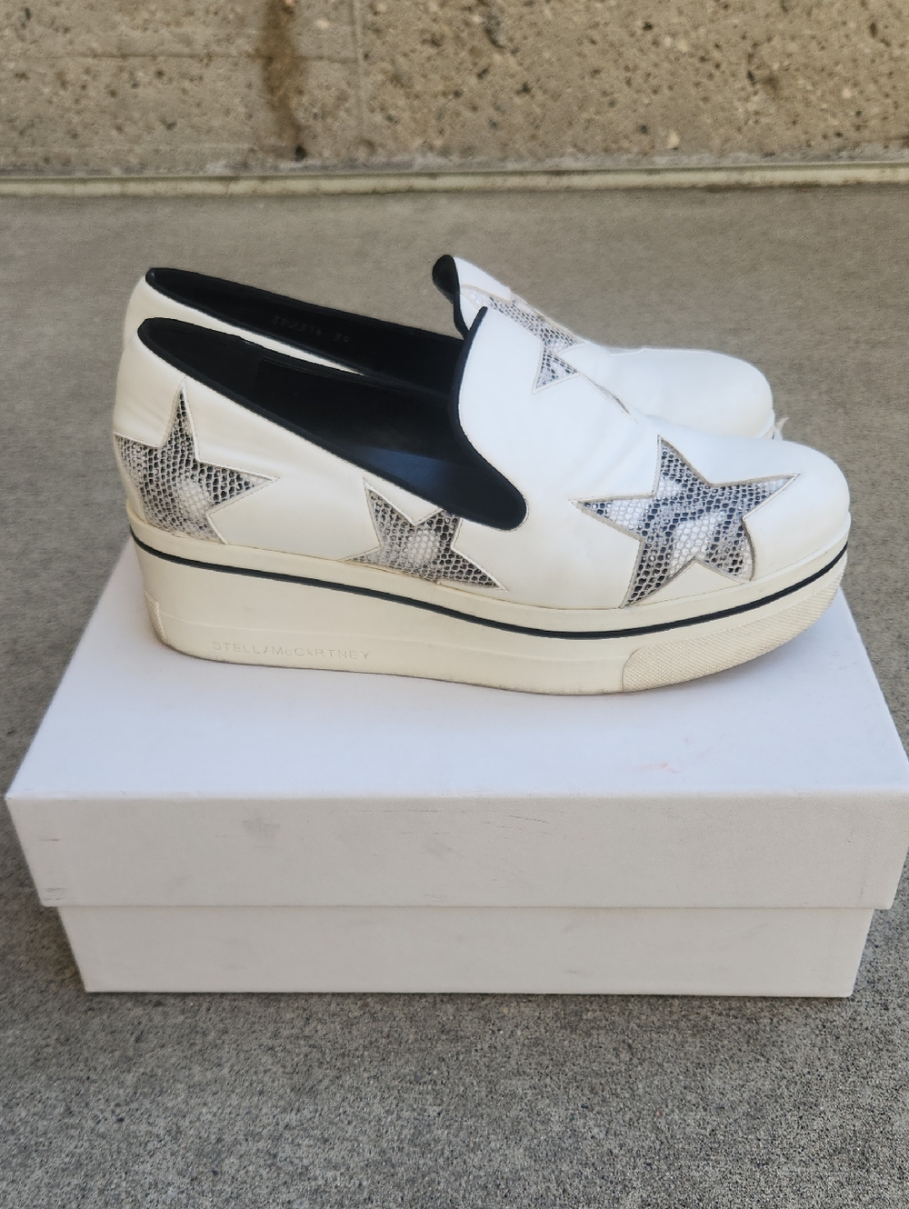 Stella McCartney leather star platforms